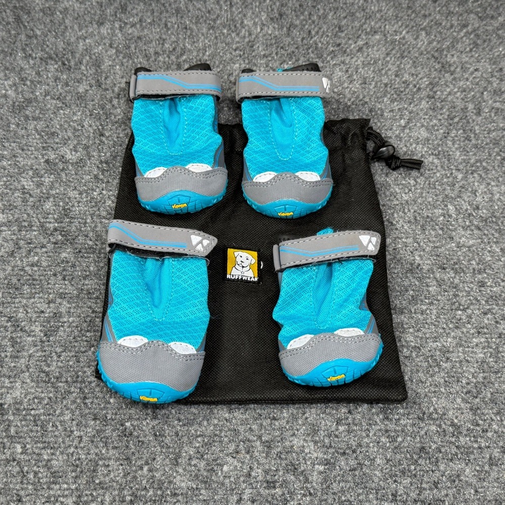 RuffWear Grip Trex Dog Boot Blue Vibram Rugged Breathable Outdoor Walking Hiking